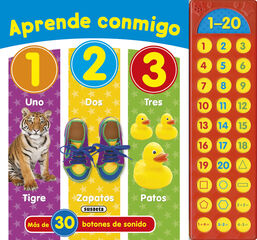 Aprende conmigo 1 2 3 (pulsadores sonoro