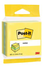 Bloc Notas adhesivas Post-It minicubo 51x51mm amarillo