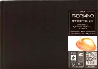 Bloc cosido Watercolor Fabriano 25% algodón A4 200g