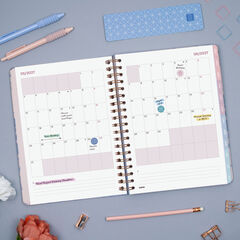Agenda Finocam Optimal Semana Vista Horizontal 2027 Multiling&uuml;e Gris