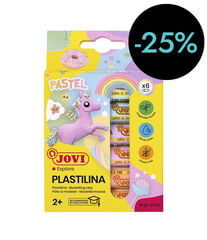 Plastilina Jovi Pastel 15g 6 colores