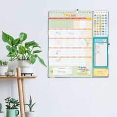 Calendario Finocam pared 16 meses plus cat 2025-26 Familiar