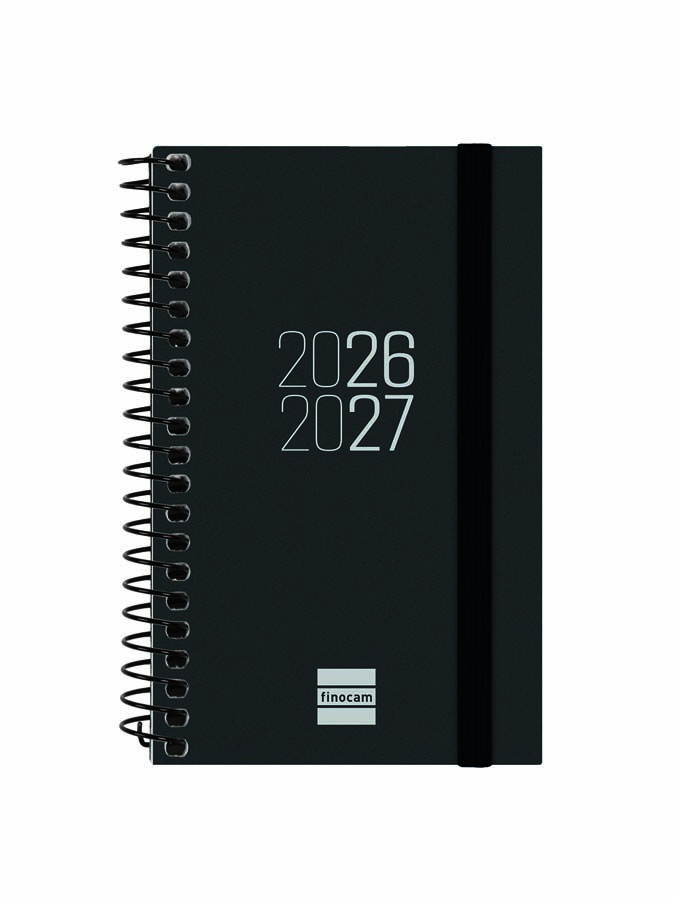Agenda Escolar Finocam Esp.E3 Sem/Vista Castellano 2026-27 Negro