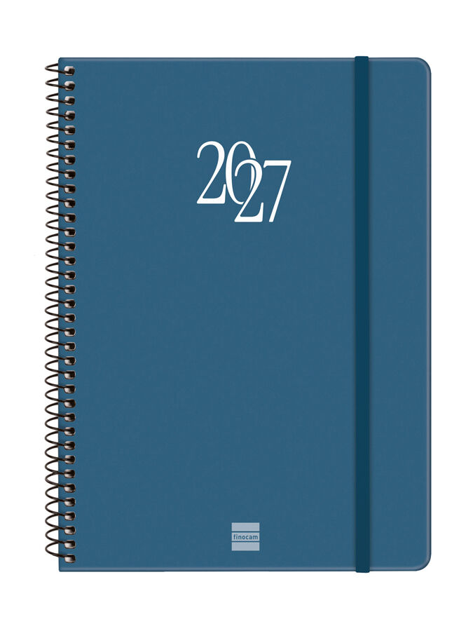 Agenda Finocam My Semana Vista Horizontal 2027 Catal&aacute;n Azul