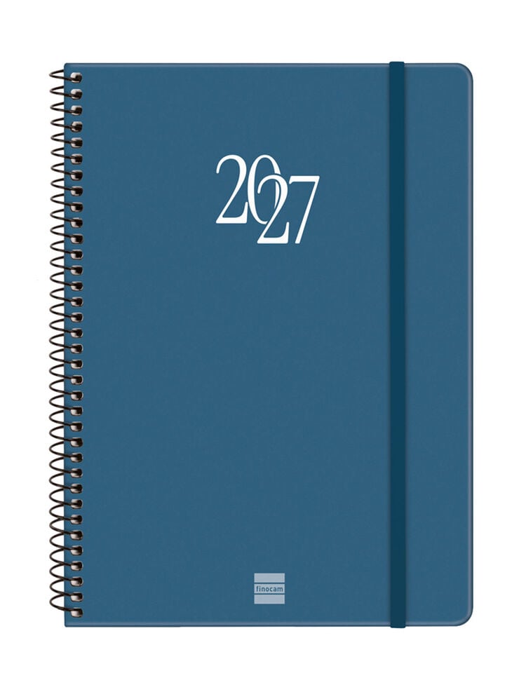 Agenda Finocam My Semana Vista Horizontal 2027 Catal&aacute;n Azul