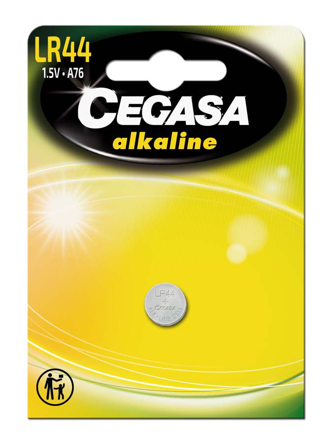 Pila de liti bot&oacute; Cegasa LR44 1,5V