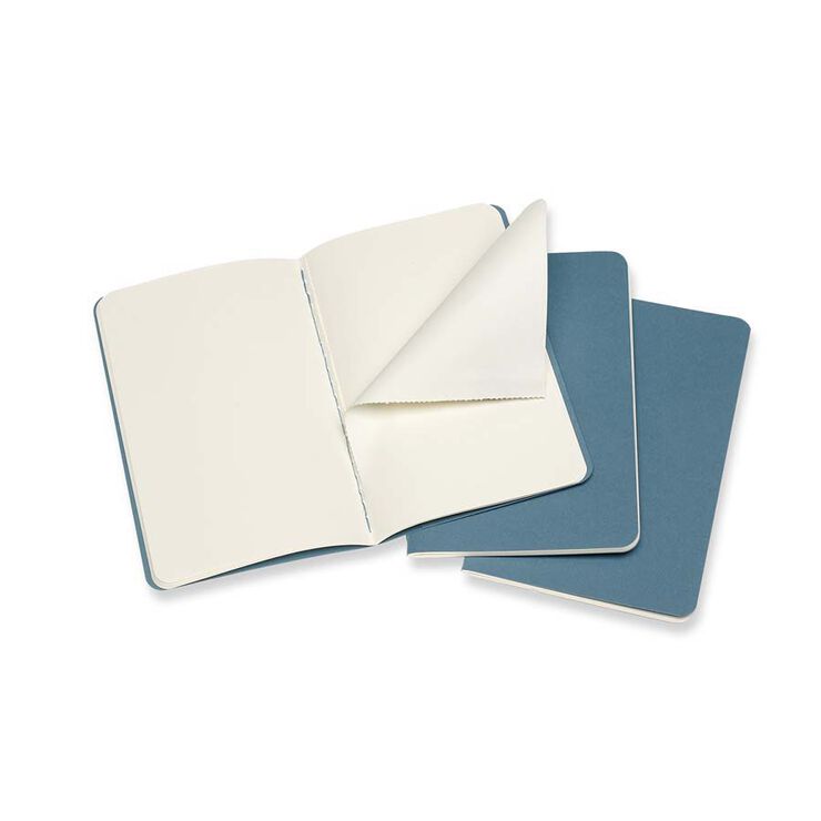 Pack 3 Llibretes Moleskine P Blau Enèrgic Llis