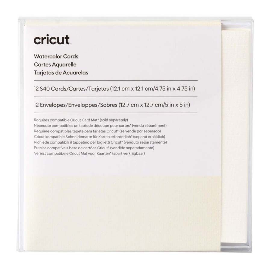 Joy Tarjetas Acuarela 12x12cm 12u