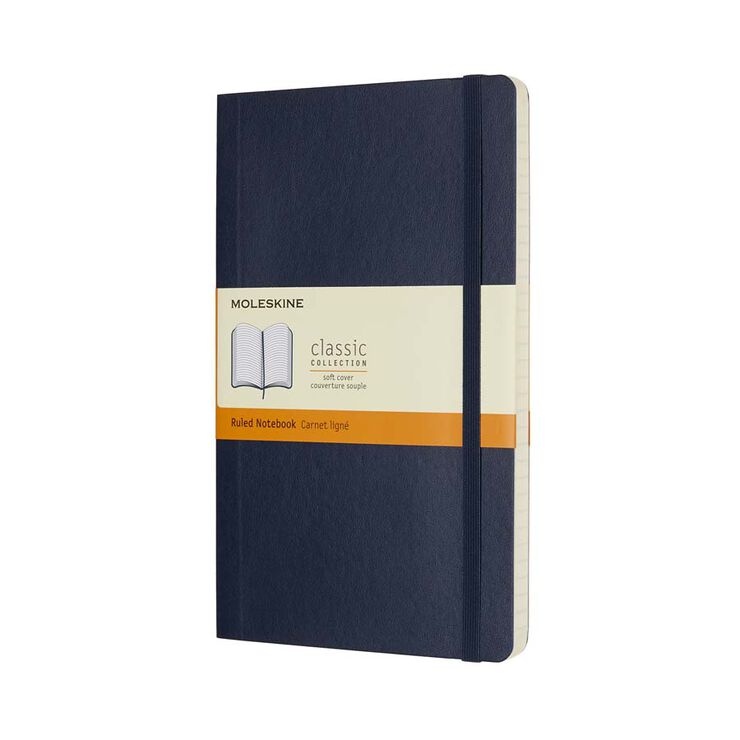 Llibreta Moleskine Soft L Blau Ratlla