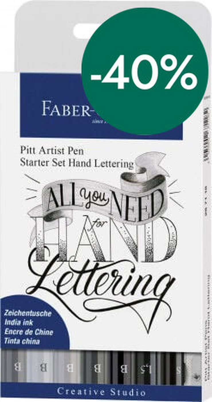 Retoladors Faber-Castell Pitt Lettering 7 colors