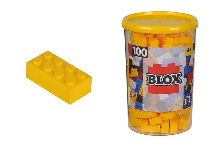 Juego de construcci&oacute;n Goula Blox-puede 100 bloques amarillo