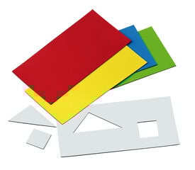 Làmines imantades Faibo 10x20cm 5 colors Làmines imantades Faibo 10x20cm 5 colors