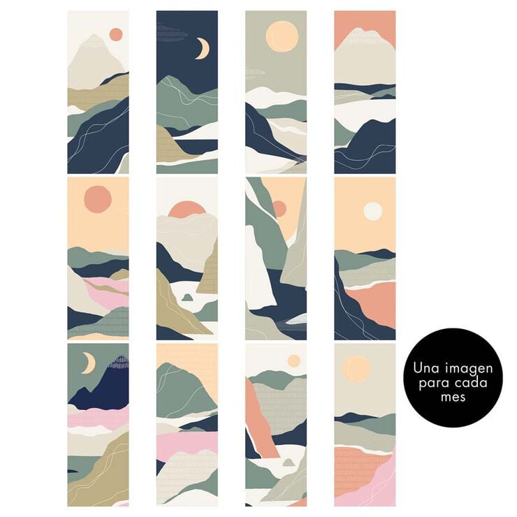 Calendari Miquelrius sobretaula A5 2026 castellà Mountains