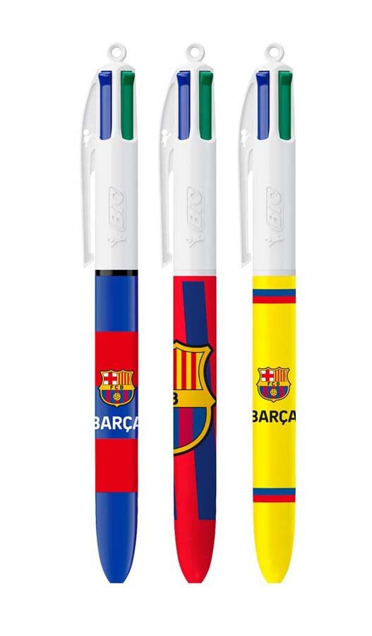 Bol&iacute;graf Bic 4 colors FC Barcelona 3u