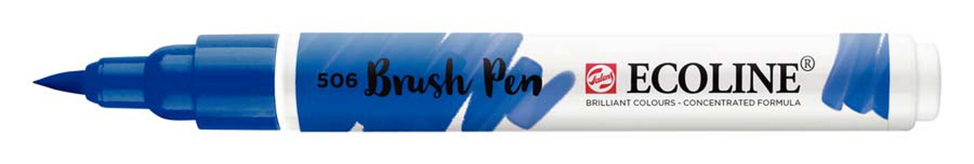 Retolador Ecoline Brush Pen blau ultramar fosc 506