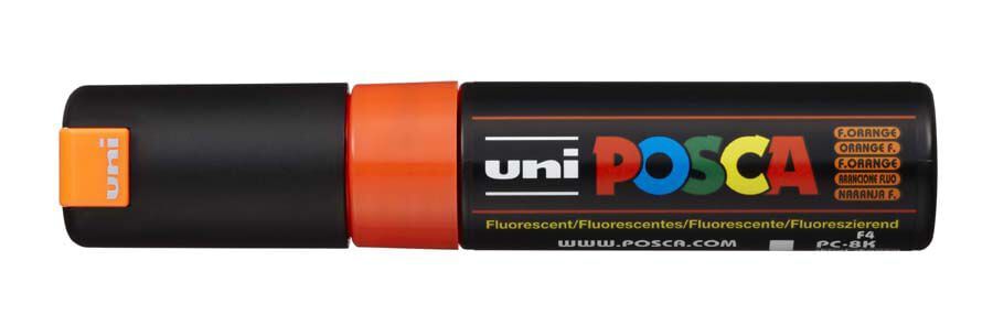 Rotulador Posca PC-8K 8mm naranja fluorescente