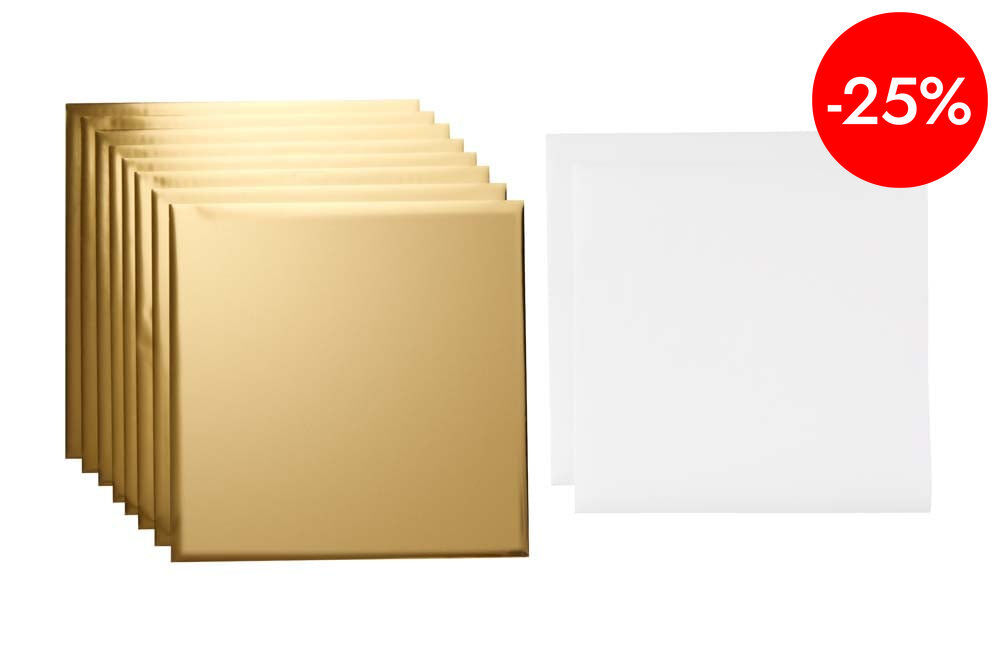 Foil 30x30cm oro 8 hojas