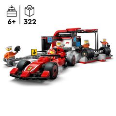 LEGO® LEGO City Parada en Boxes de F1® y Equipo de Mecánicos con Coche Ferrari 60443
