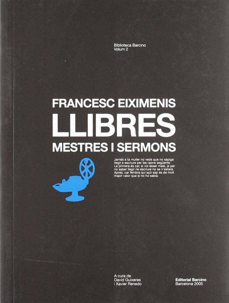 Llibres, mestres i sermons