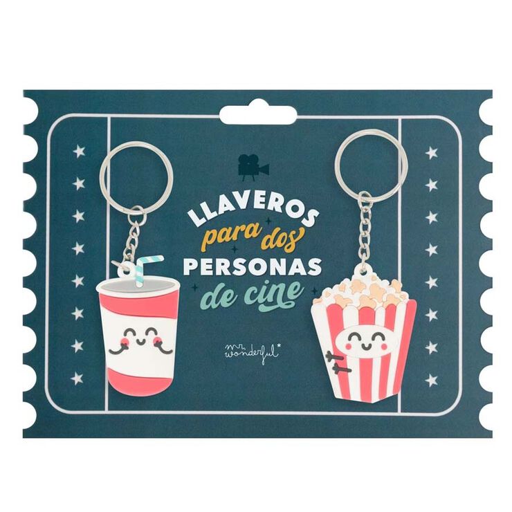 Set 2 Llaveros de Cine Mr Wonderful