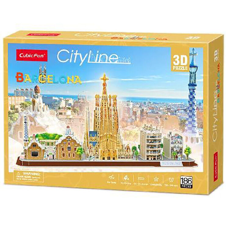 Puzle 3D Barcelona 186 piezas
