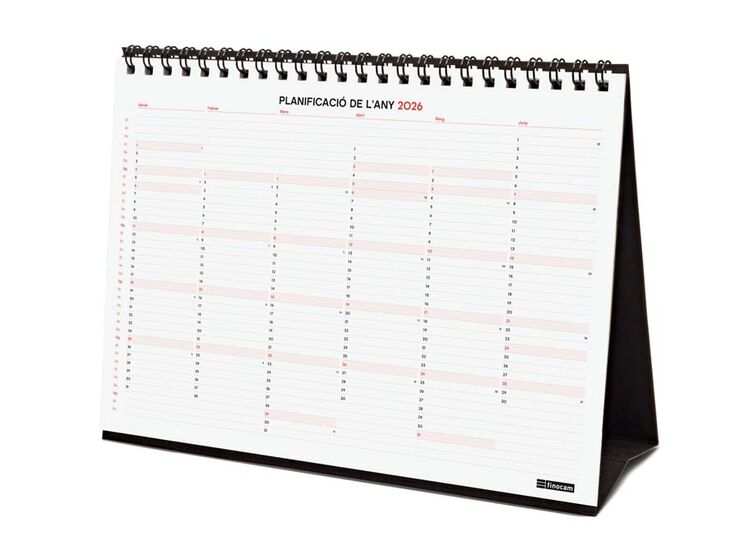 Calendario Finocam sobremesa 16 meses  21x15cm cat 2025-26