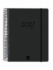 Agenda Finocam 16M Ikon E10 D&iacute;a/P&aacute;gina Multiling&uuml;e 2026-27 Negro