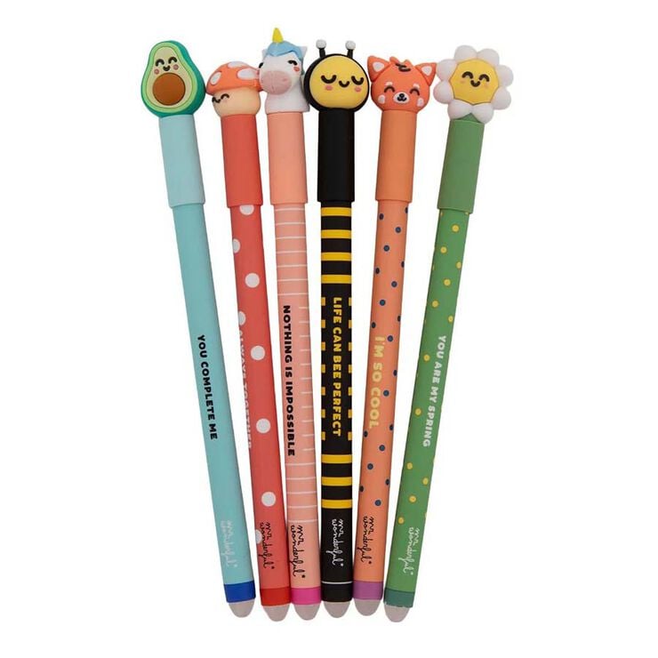 Set 6 Bol&iacute;grafs esborrables Bobo Mr.Wonderful Animals