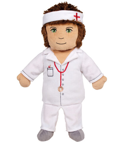 Marioneta de mano Beleduc Doctora 25 cm Marioneta de mano Beleduc Doctora 25 cm