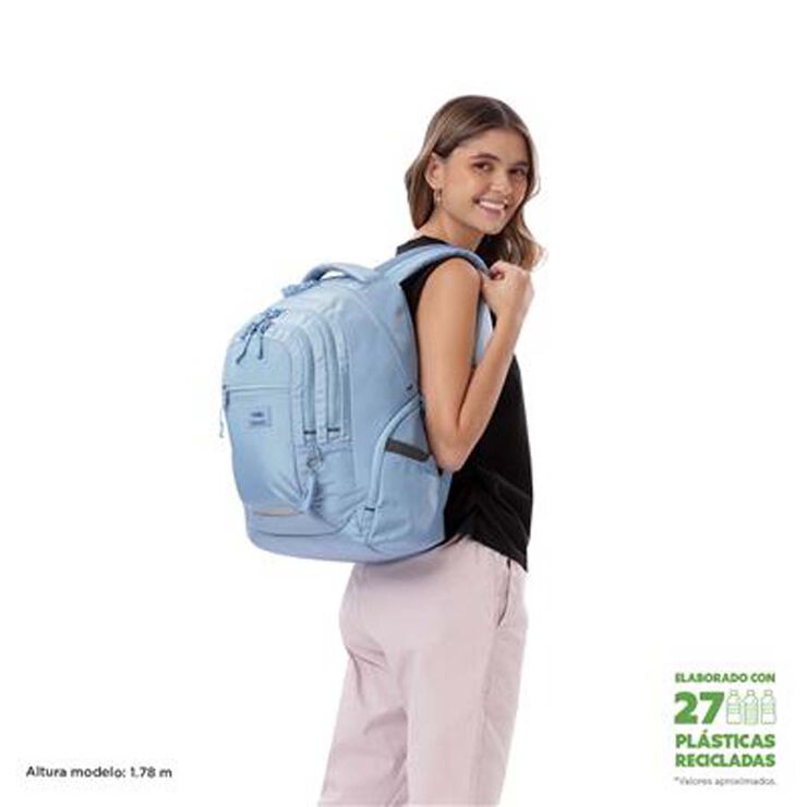 Motxilla Totto PC Eufrates blau clar