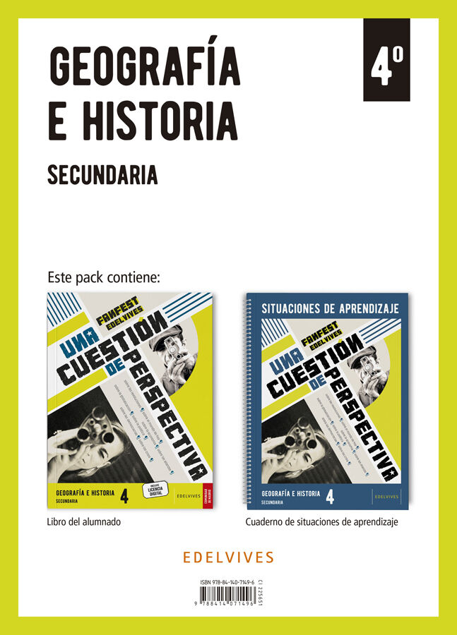Proyecto: FanFest. Geograf&iacute;a e Historia 4 Secundaria. Libro del alumnado + Cuaderno [Madrid]