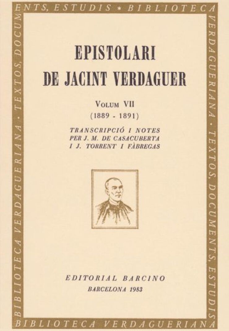 Epistolari de Jacint Verdaguer VII