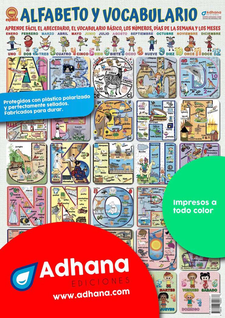 Alfabeto y vocabulario-póster