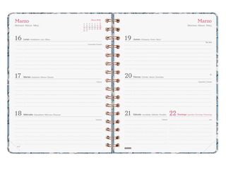 Agenda Finocam You E10 sem/vista horizontal cas 2026 Cotton