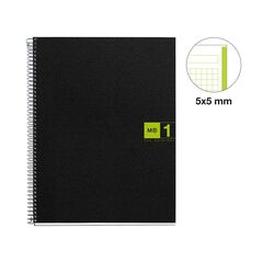 Libreta espiral Miquelrius A4 80 hojas 5x5 verde