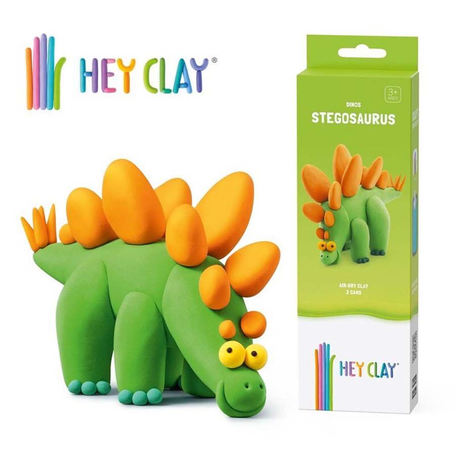 Plastilina Heyclay Estegosaurio 3 botes