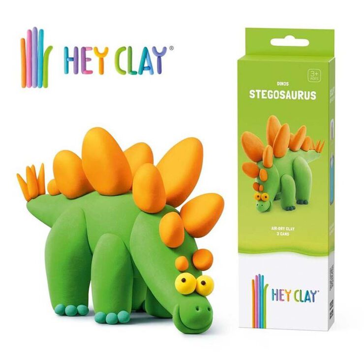 Plastilina Heyclay Estegosaurio 3 botes