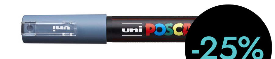 Rotulador Posca PC-1M 0,7mm gris pizarra