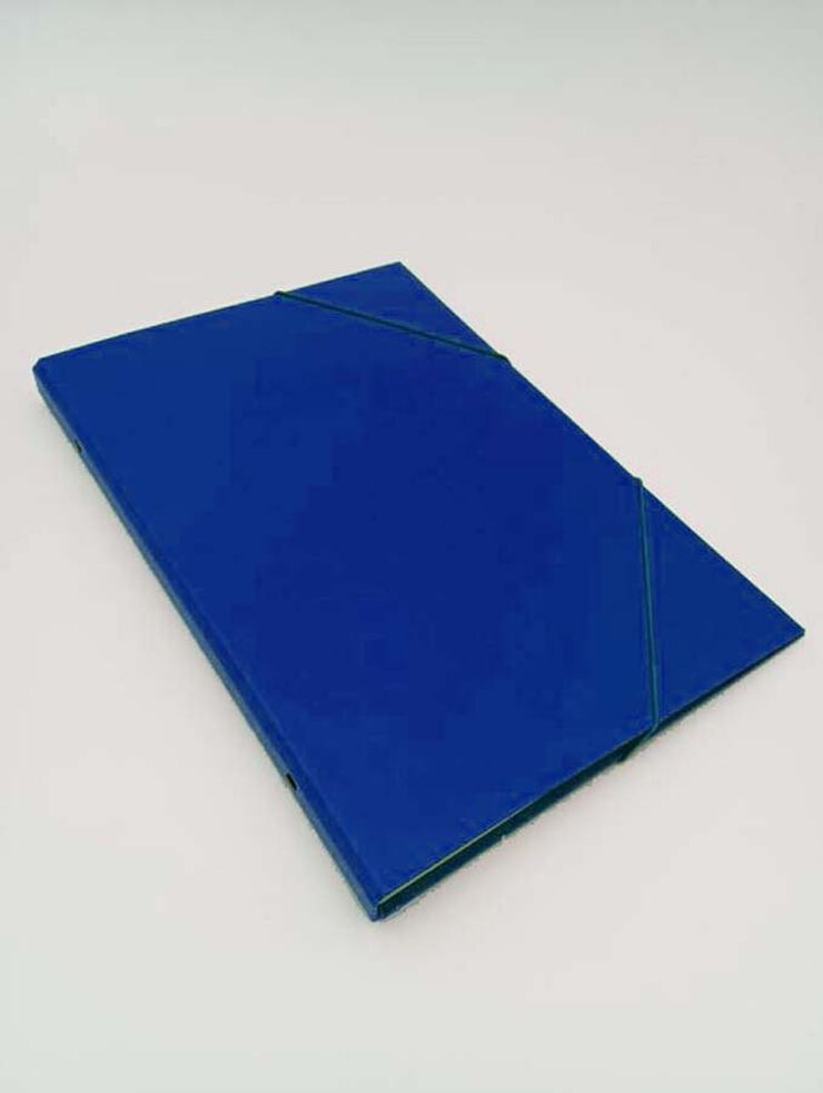 Carpeta clasificadora forrada azul