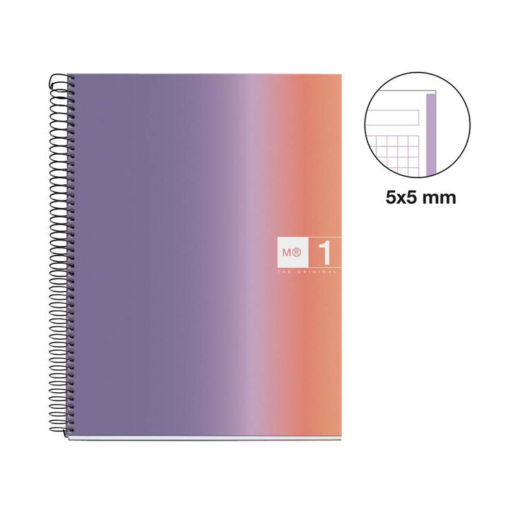 Notebook 1 Miquelrius A4 80 hojas 5x5 Aurora Provence