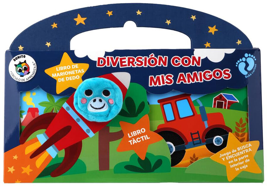 Diversi&oacute;n con mis amigos (Caja: 1 Libro T&iacute;tere+1 Libro T&aacute;ctil)