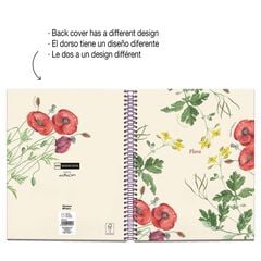 Notebook 4 A5 100 fulls 5x5 Miquelrius Botanical Rosella