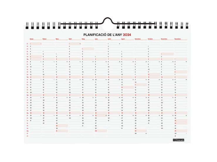 Calendari 16 Mesos Finocam Paret S 23-24 Cat