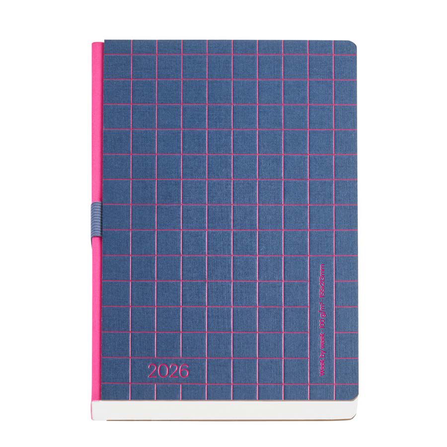 Agenda Miquelrius Plus 15x21 sem/vista mult 2026 Lineas azul marino