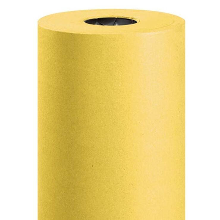 Bobina de papel kraft 80g 1,10x110m amarillo