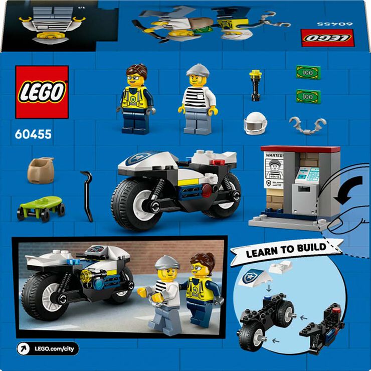 LEGO® City Persecución en Moto de Policía 60455