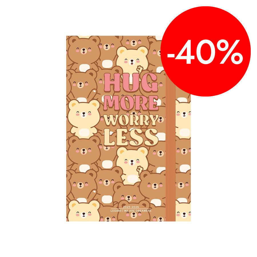 Agenda Legami 16 mesos Medium dia/p&agrave;g multiling&uuml;e 2025-26 Teddy