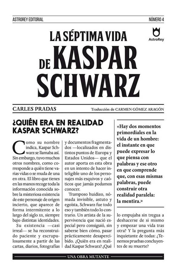 La s&eacute;ptima vida de Kaspar Schwarz