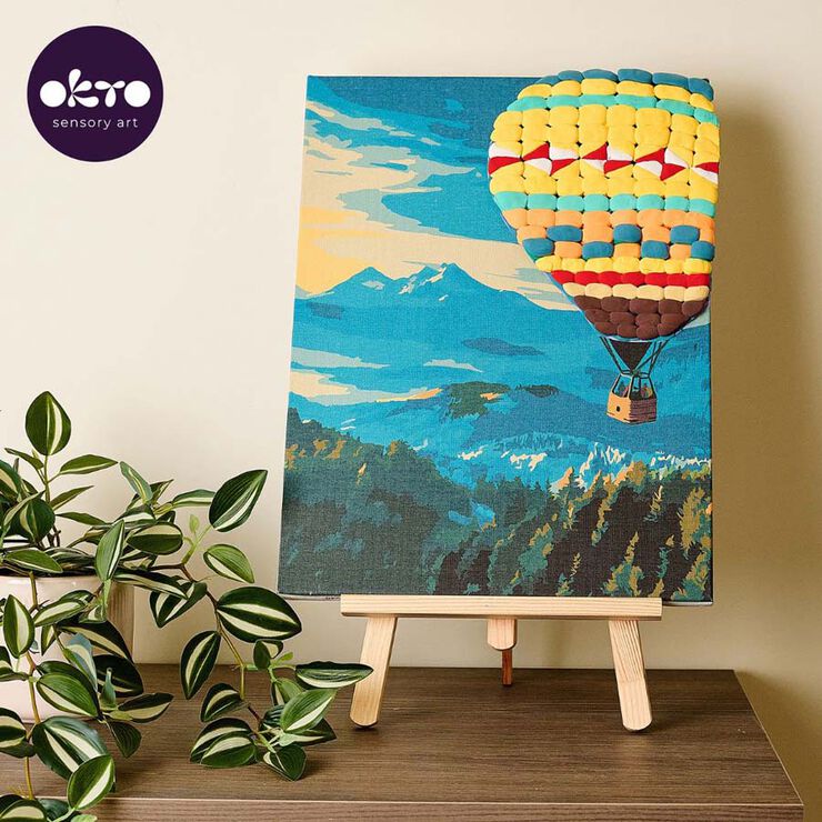 Okto Pintura sensorial 3D + Números Globo