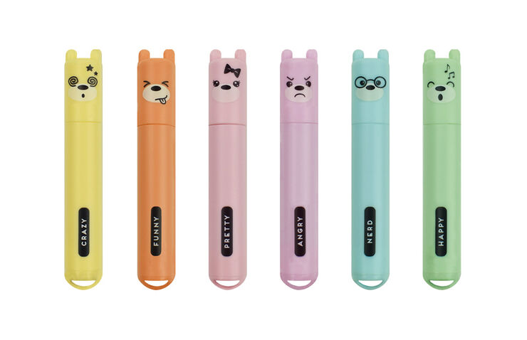 Marcadors pastel Legami Teddy's - 6 unitats Marcadors pastel Legami Teddy's - 6 unitats
